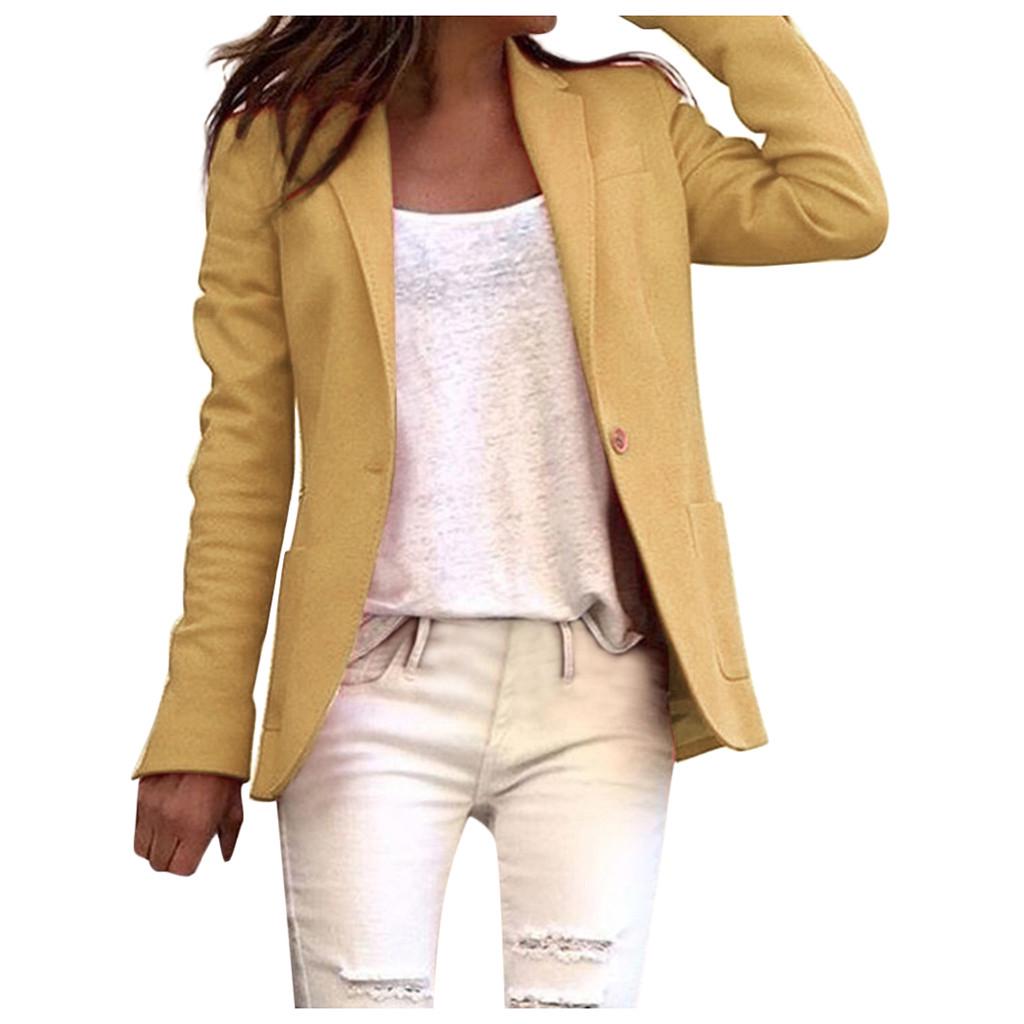 Frauen Revers Cape Umhang Langer Mantel Blazer Damen Casual Büro Anzug Outwear