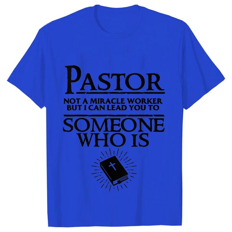 Pastor Cool Křesťanská trička pro muže Letní streetové oblečení Krátký rukáv Manžel Přítel Narozeninové dárky Tričko Pánské oblečení