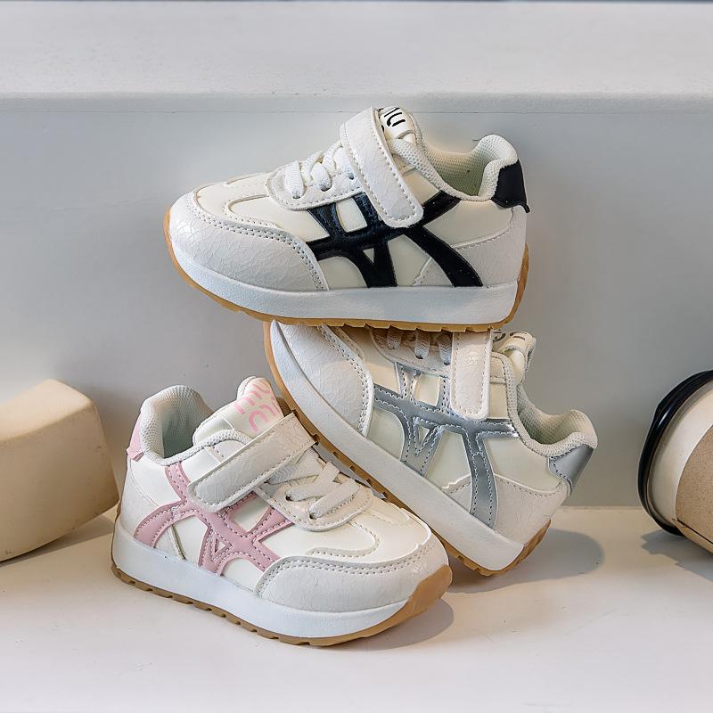 Children's Forrest Gump shoes 2025 autumn new boys' sports shoes non-slip breathable girls' shoes little white shoes baby soft sole