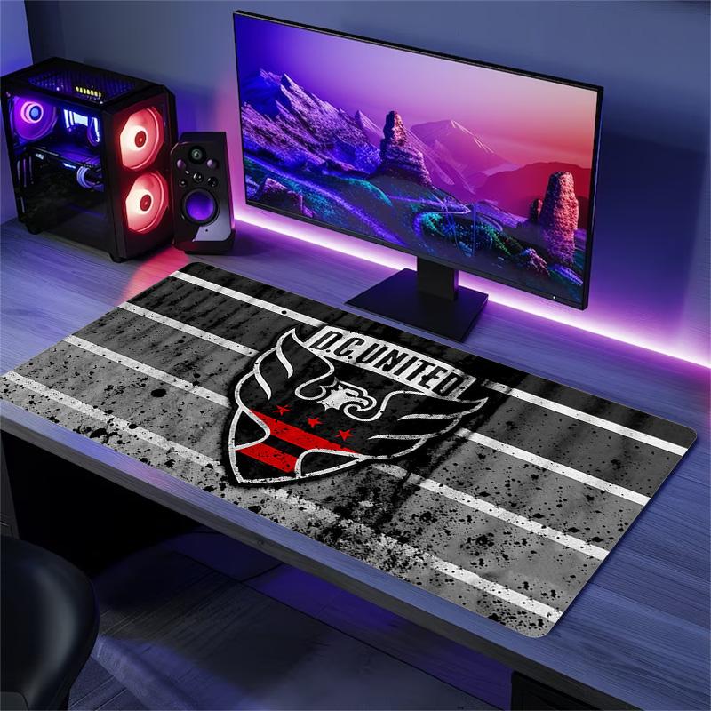 D.C. United Print Cushion Non-slip Laptop Tablet Big Mousepad XXL Mat Mini PC Playmat With Lock edge