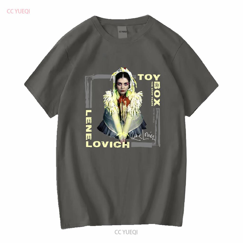 Caixa de Brinquedos Os Anos Rígidos 1978 1983 Lene Lovich S a 5XL Camiseta TMB2520 manga longa ou curta vintage Lavada Esticada