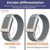 WHOOP 5.0 Armband Nylon Fitness Weich Atmungsaktiv Ersatzarmband Verstellbar Schutz Hülle Sport Armband Strap ,whoop 5.0 EKG-kompatible Version