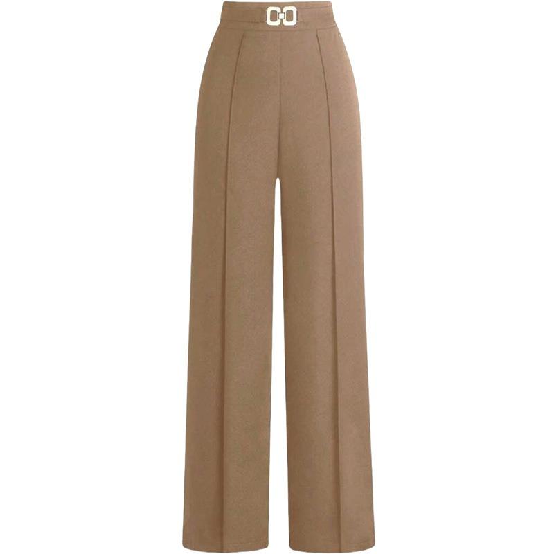 Women High Waist Loose Wide Leg Casual Commute Business Dress Pants