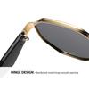 Modern Polygonal Women's Sunglasses Men Square Metal Frame Sun Glasses Retro Chic Shades for Driving Outdoor