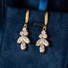 Fashion Small Fresh Ear Hook Copper Inlaid Zircon Women's Earrings High-end Elegant Temperament Stud Earrings Versatile Jewelry
