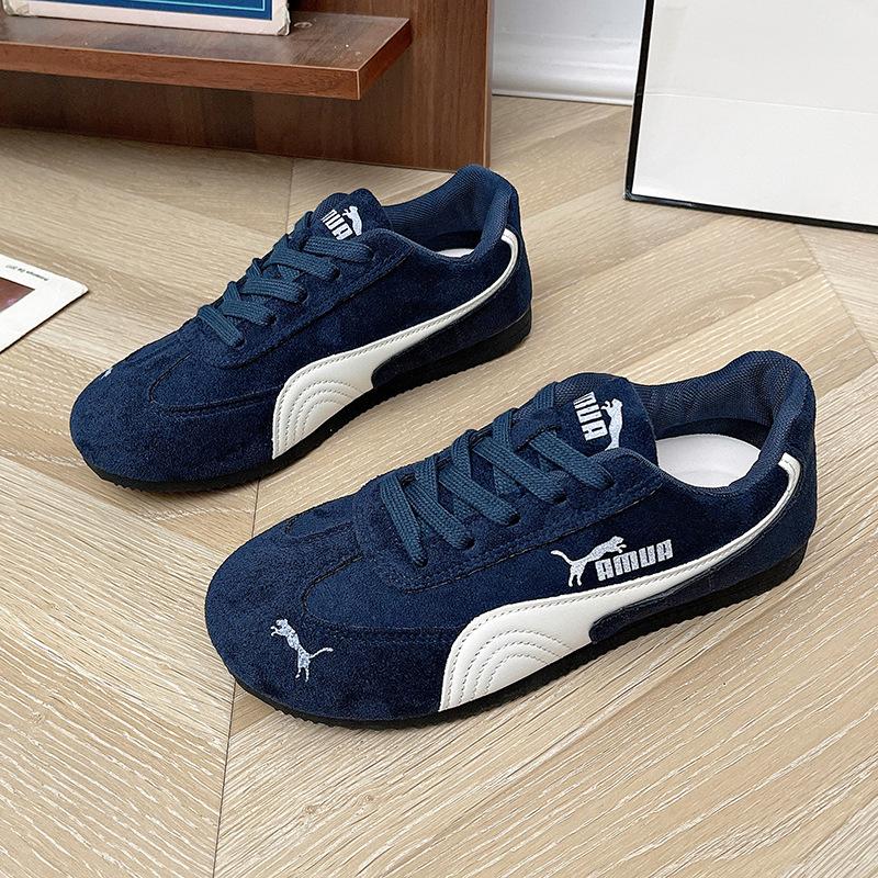 German Training Shoes Autumn New Retro Sports Outer Wear Soft-soled Non-slip Student Casual Forrest Gump Shoes
