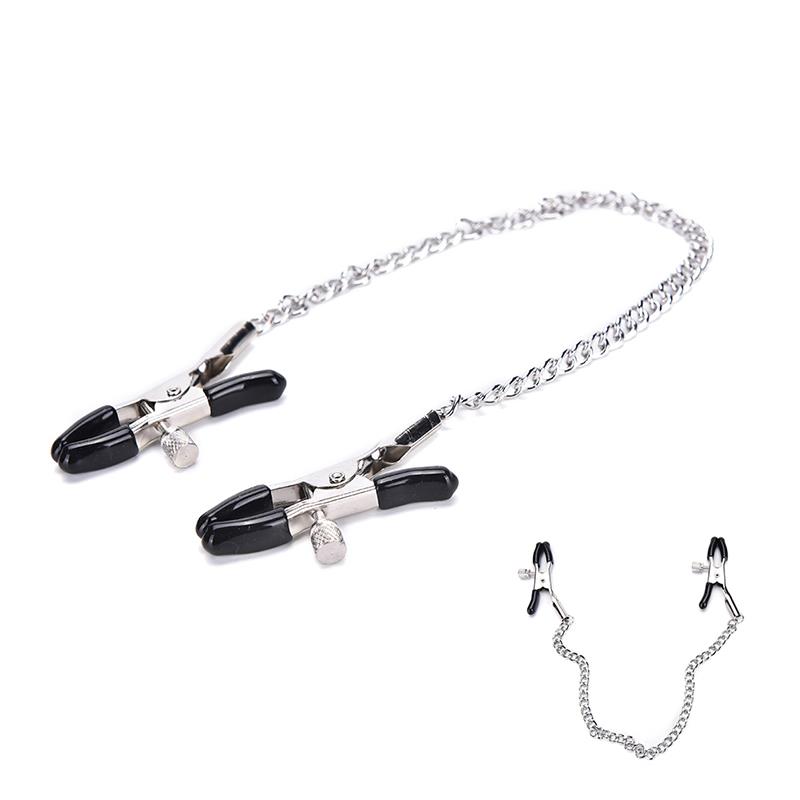 Women Metal Chain Nipple Clamp BDSM Nipple Clip Fetish Toy Breast Massager Exotic Adult Games Accessories For Wedding