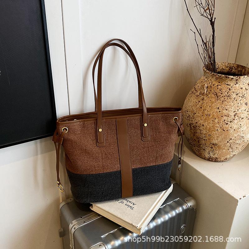 Denim Fashion Shoulder Bag Women's Summer New Simple Casual Large Capacity Portable Tote Bag