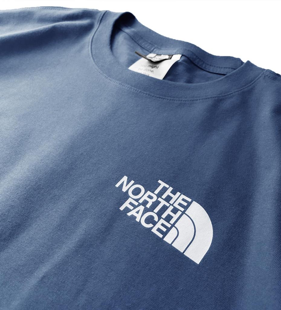 The North Face Short Sleeve with Back Print and Box Size Small Men's T-Shirt Logo, Navy, [Used]