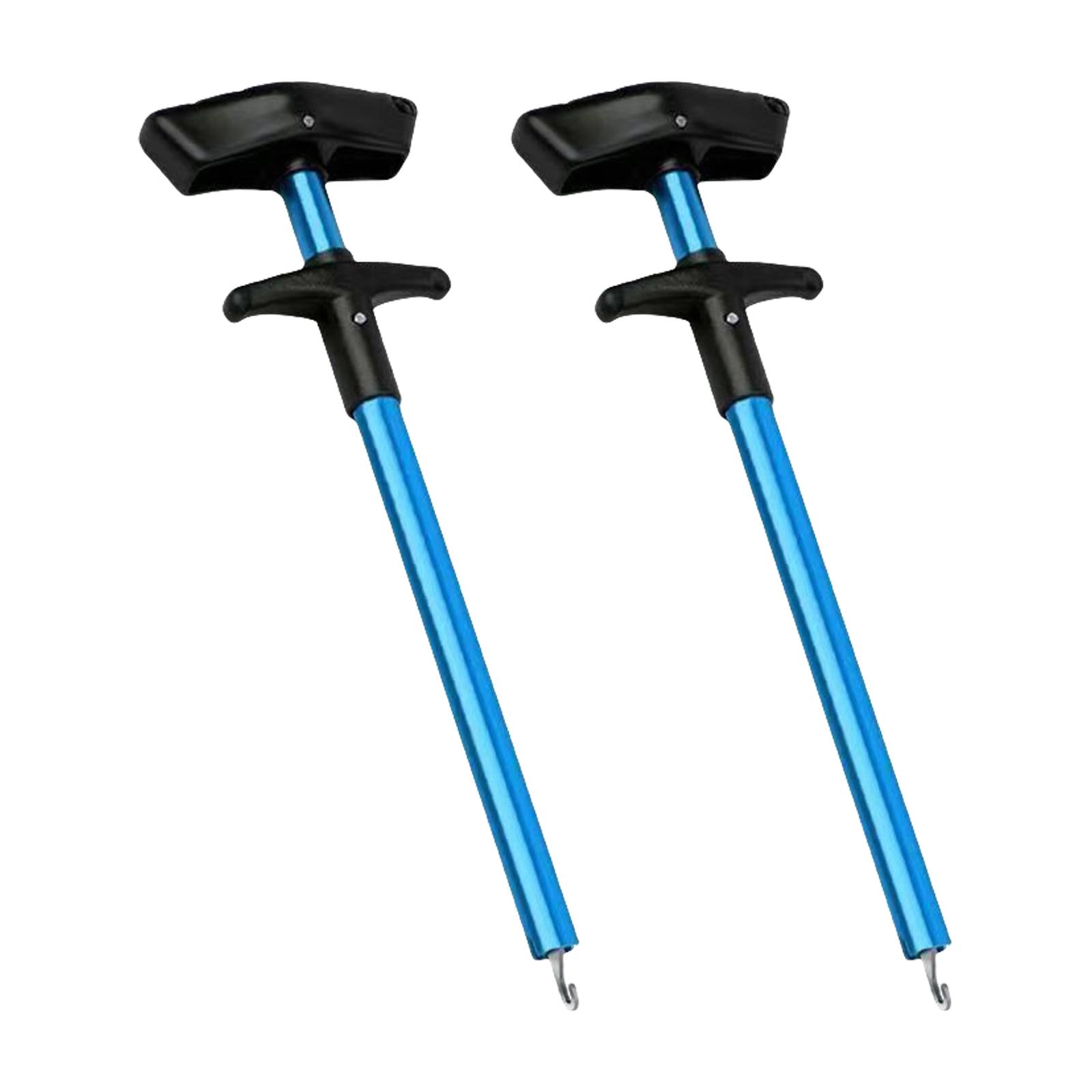 

2Pcs Fish Dehooker Fishing Hook Separator Aluminum Unhook Extractor Fishing Gear Squeeze Out Fish Hook Remover Tools S синий