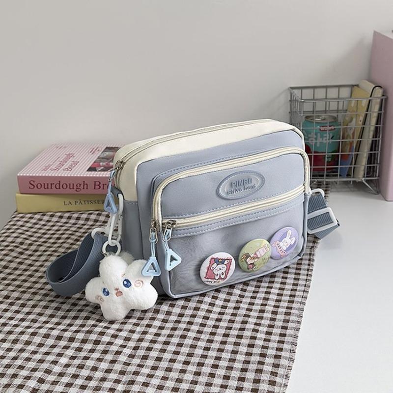 Harajuku Sweet Girls' Cute Ulzzang Ita Bag, New Style Women's Outing Shoulder Bag, Daily Commuting Casual Cross-body Bag