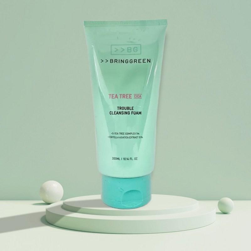 Bring Green Tea Tree Cica Trouble Cleansing Foam 300ml, 1 pcs