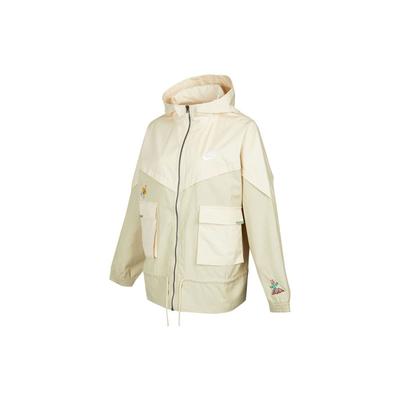 Kolorowa tkana kurtka z kapturem Damskie kurtki Off-White DM7909-228