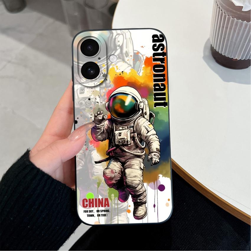 Suitable For iPhone 17 Air Pro Max Phone Case Cute Face Mask Dog Pattern Screen Protector Fashion Shell For iPhone Shockproof Silicone Soft Back Cover