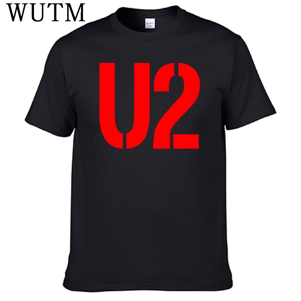 Rock Band U2 Tshirt 100 Cotton Men Shirt