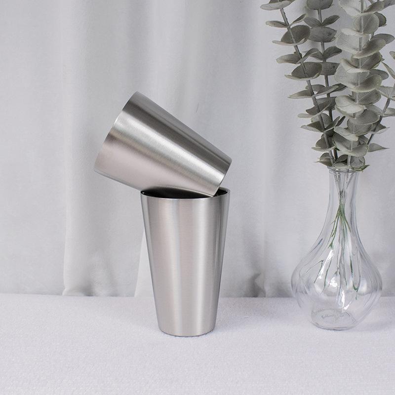 304 stainless steel American cup double-layer anti-scalding large-capacity random cup 13oz beer cup 17oz cold drink water cup