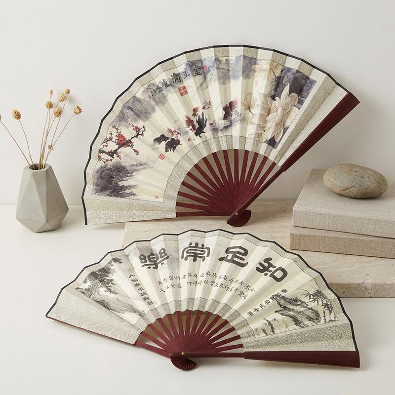 8" & 10" Blank Silk Students' Calligraphy and DIY Folding Fans