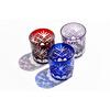 Glass Studio Saiho Edo Kiriko Shochu Glass, Rock Glass, Old-fashioned, Purple, Pair, Ken-Yarai-Kasan