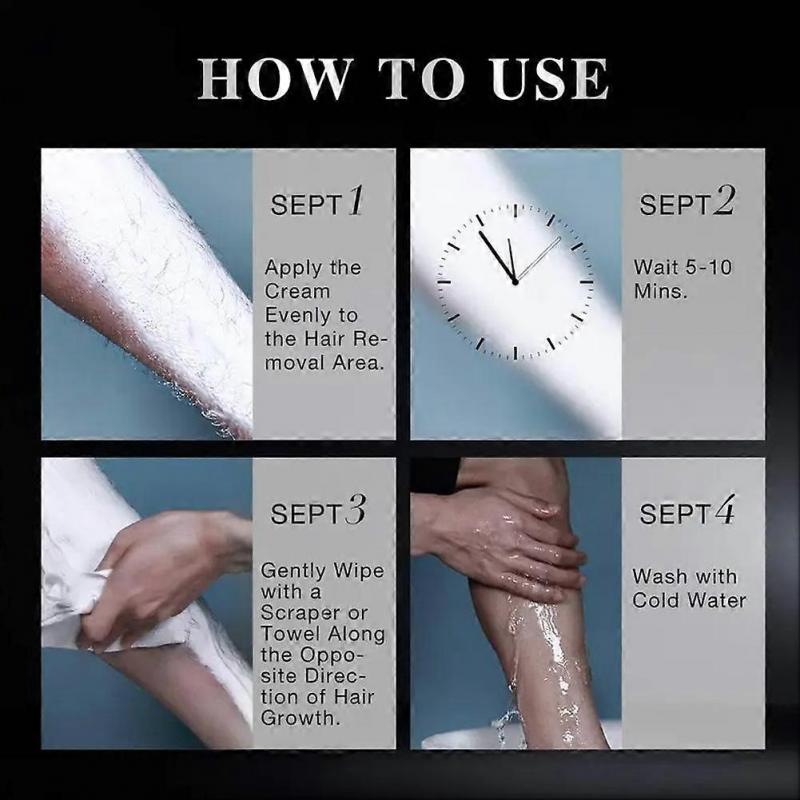 60g(A)$ Hair Removal Cream for Men Gentle Hair Removal for Face Beard Beard Personal Care Facial Cleansing