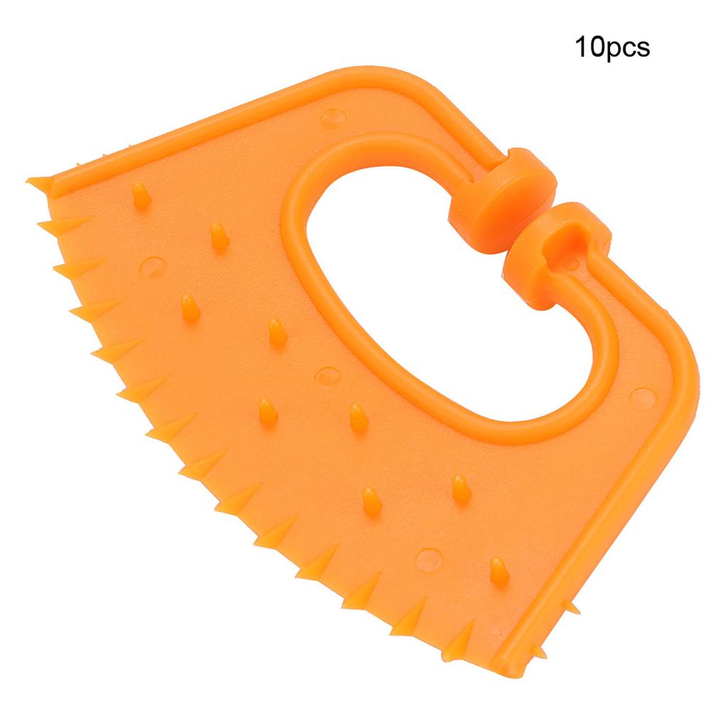 10 Pcs Plastic Thorn Anti Sucking Cow Calf Cattle Farm Feed Weaner Preventor Nose Ring Clip