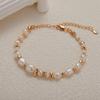 S925 Sterling Silver Natural Freshwater Pearl Color Treasure Item Women'S Trend Handmade String Irregular Bead Silver Versatile Earrings