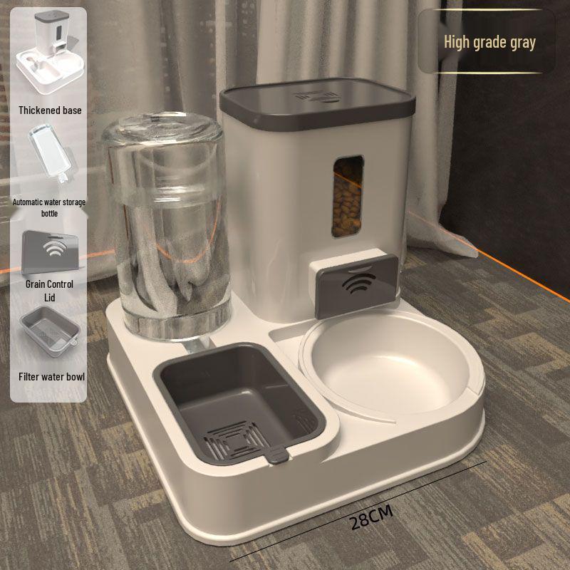 Pet Feeder Bowl & Water Fountain for Cats and Dogs