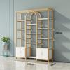 Multi-Function Light Luxury Nail Polish & Skincare Display Shelf for Beauty Salons