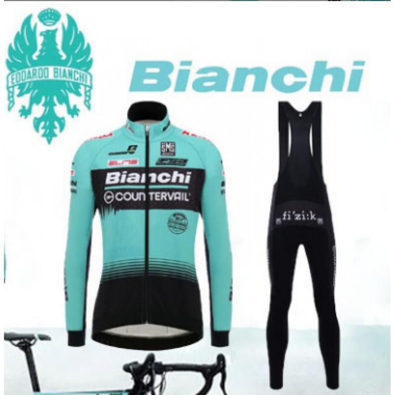 Set Completo Maglia a Manica Lunga da Ciclismo e Salopette Uomo Donna A Righe Traspirante