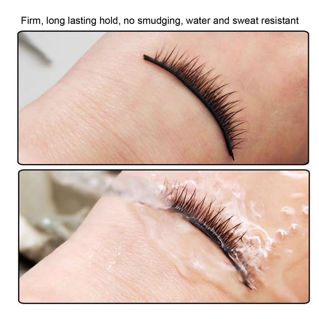 80PCS Self Adhesive Lash Strips Waterproof Sweatproof Reusable Glue Free Apply Eyelash Adhesive Strips for False Lashes