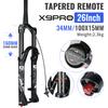 Воздушная вилка Nanlio X9 PRO для MTB 26 27.5 29 дюймов, стойки 34 мм, ход 140/160 мм, масляное демпфирование, BOOST QR