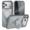 For iPhone 17 Pro Shockproof Case TPU+PC Phone Cover Compatible with MagSafe Rotating Kickstand