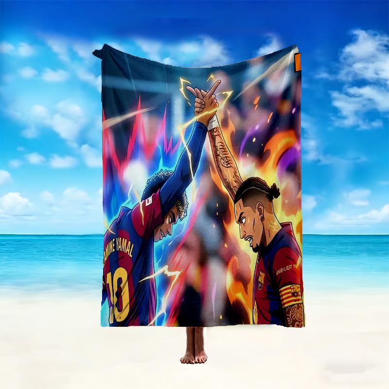 1 Stück FC Barcelona Decke, Gemütliche Valentinstagsdecke, Multifunktionale Nickerchen-Decke für alle vier Jahreszeiten erhältlich