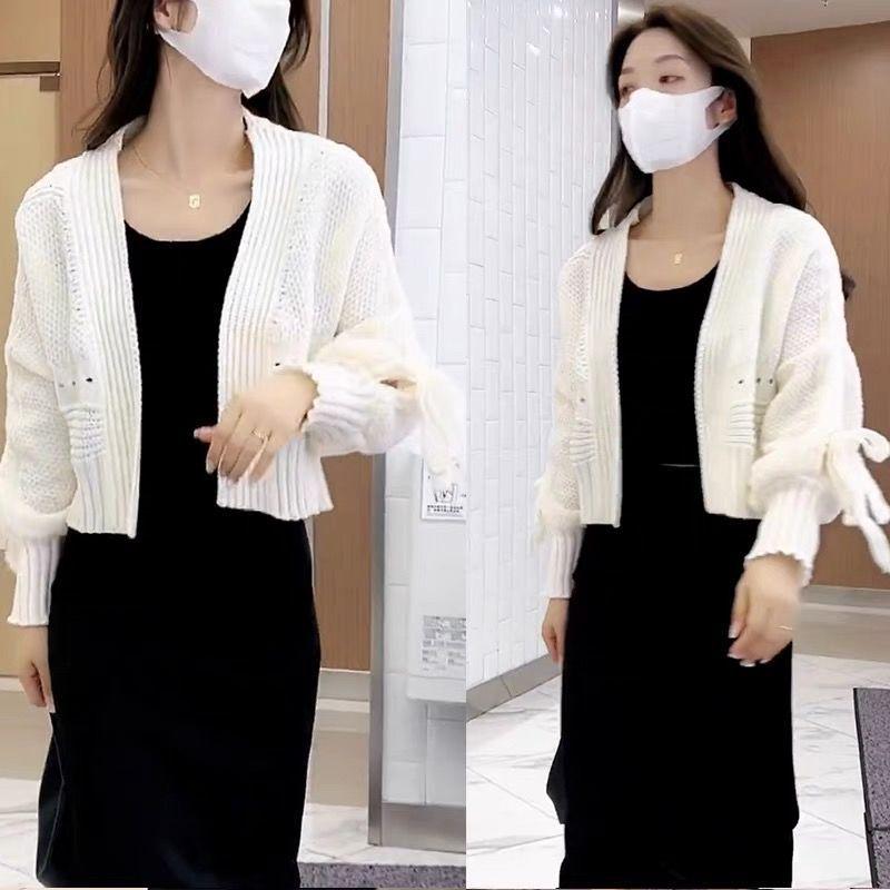 Damen 2025 Herbstmode Locker gestrickte Strickjacke – Sanfter Stil Kurzer Pullovermantel