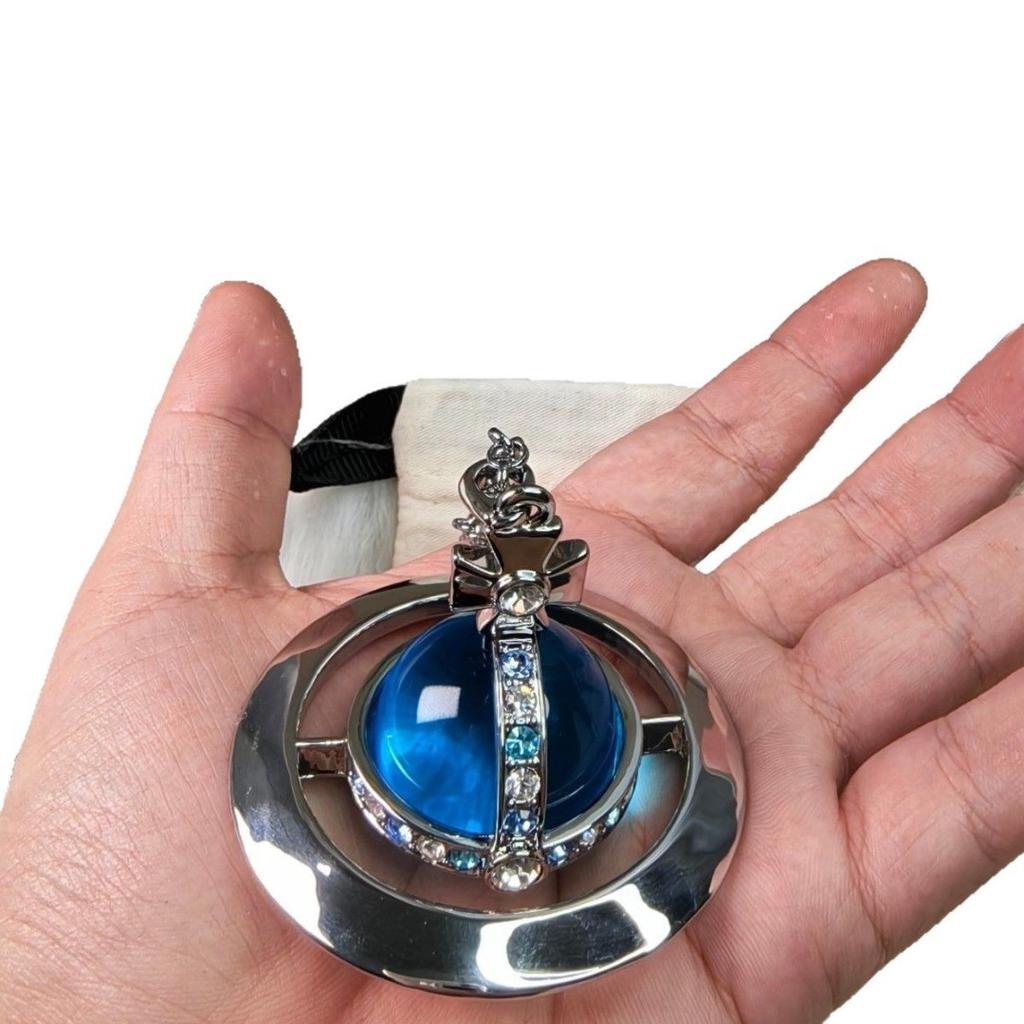 Vysoká verze Královna matka Západu nadměrná 30MM obří koule trojrozměrný planetární náhrdelník Saturn vysoce kvalitní klasický svetr řetízek dámský