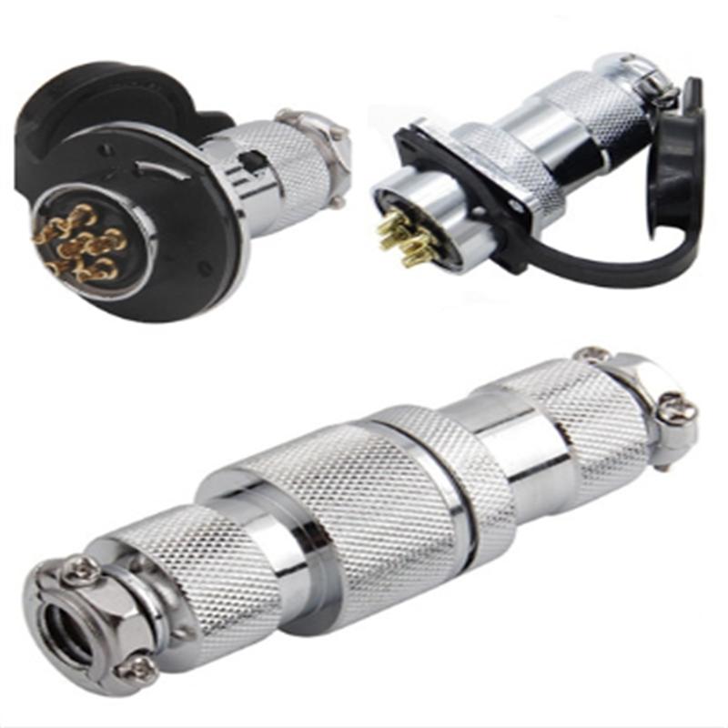GX25 GX30 2 3 4 5 6 7 8 10 12 Pins DF25 DF30 Male&Female WaterProof Aviation Plug Socket Connector 25mm Round Squre