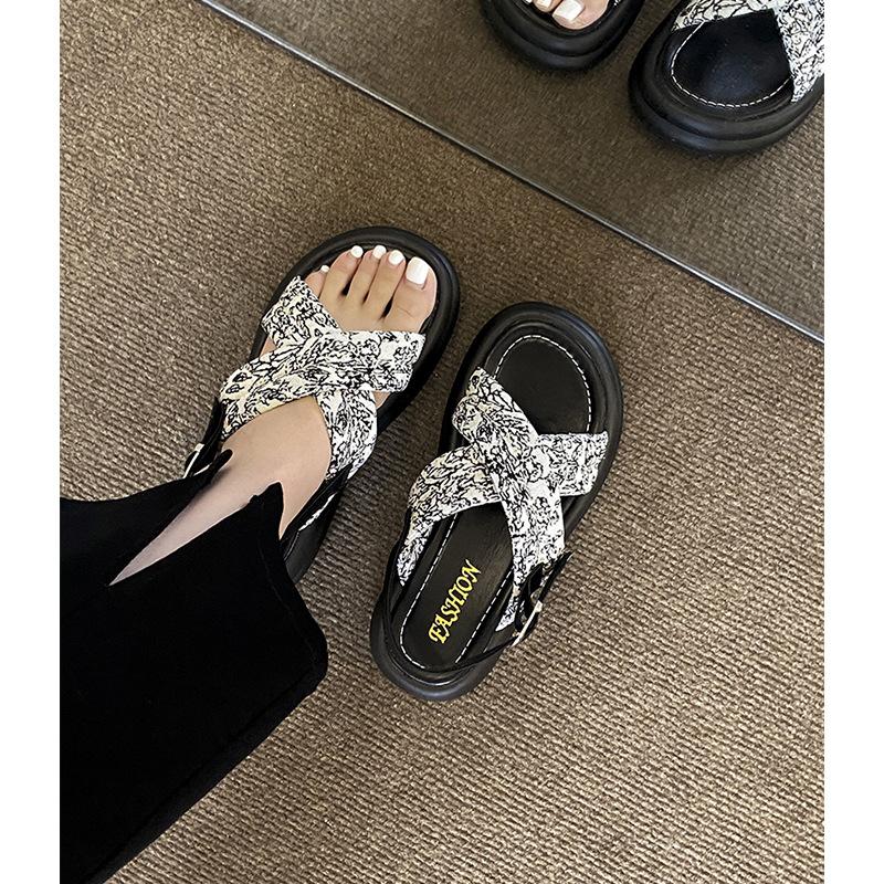 Plateausandalen Damen neu Sommer Oberbekleidung beliebt Damen Sport Römische Damenschuhe Sommer mit Röcken