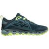 Mizuno Mujin 8 Comfortable Trail Low-Top Running Shoes Men Sneaker Blue Green J1GJ217027