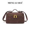Autumn and winter new retro matte hand-woven lunch box bag trendy fashion shoulder crossbody portable box bag