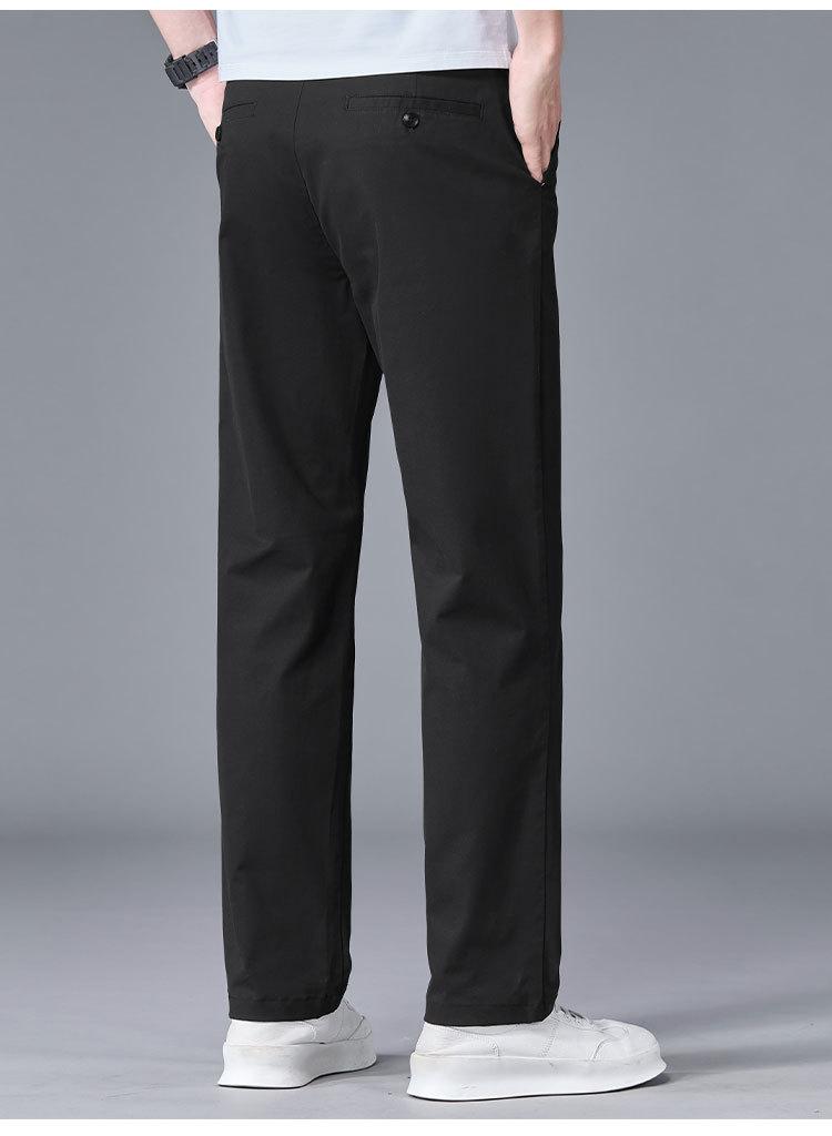 [UV Resistant Cooling Sensation/98% cotton/DP No Ironing] Light and Thin Sun Protection Elastic Commuting Casual Pants for Men