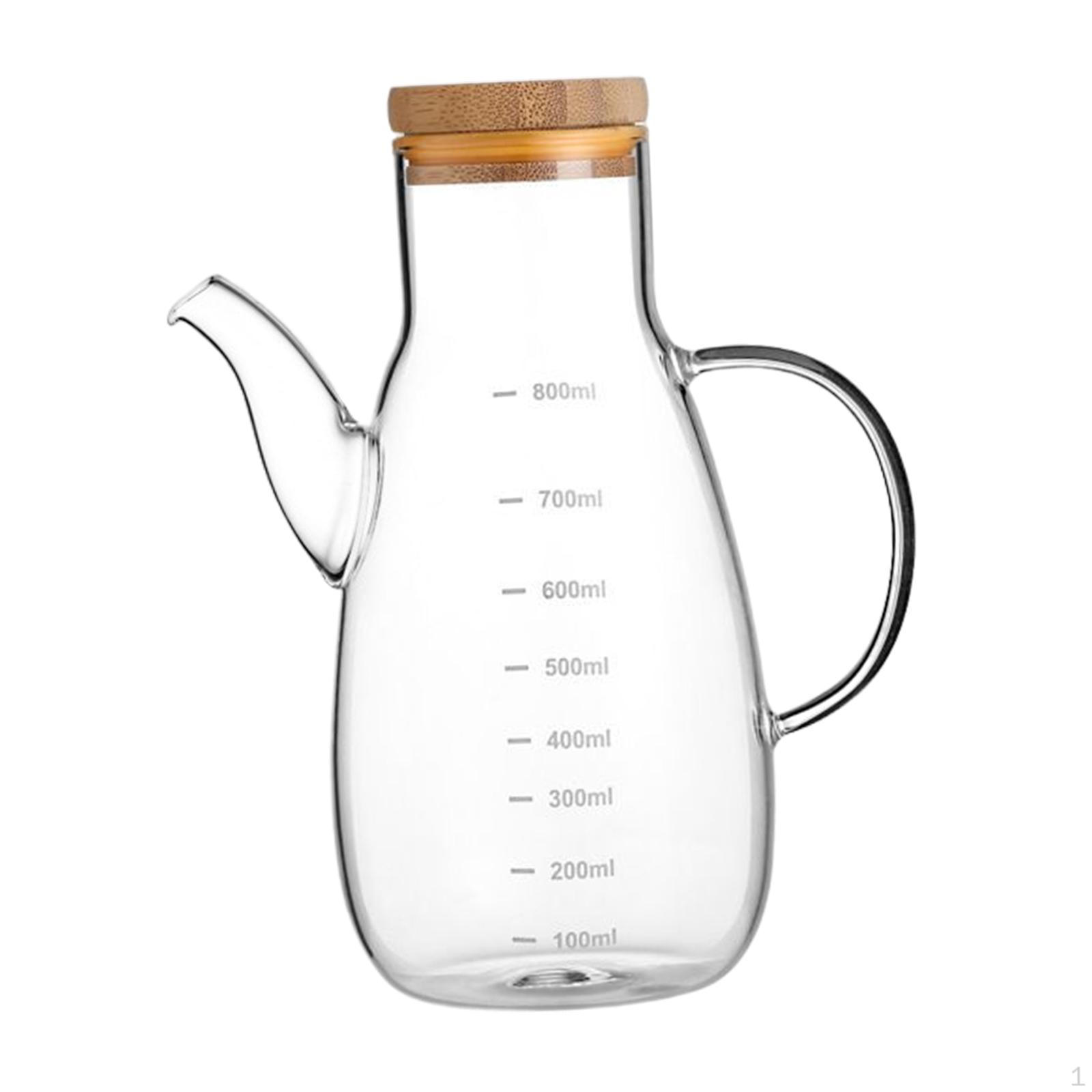 

Bottle with Leakproof Refill Cleaning Kitchen Supplies Olive Seasoning Jar for Cooking Salad 800ml