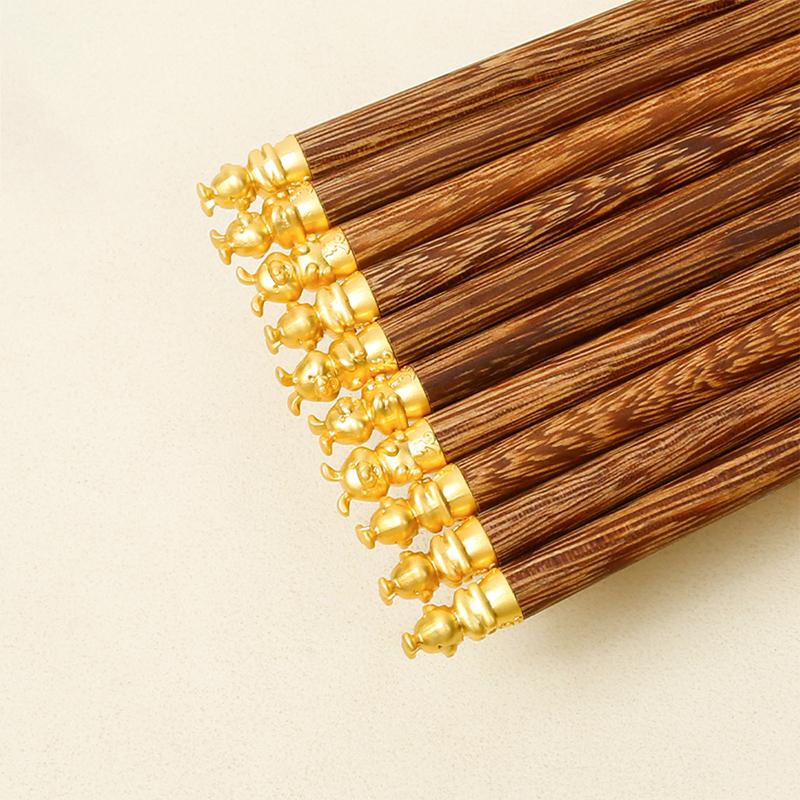 Čínský zvěrokruh Dřevěné jídelní hůlky Kawaii Sushi Pár Krásné a praktické Dřevěné nádobí