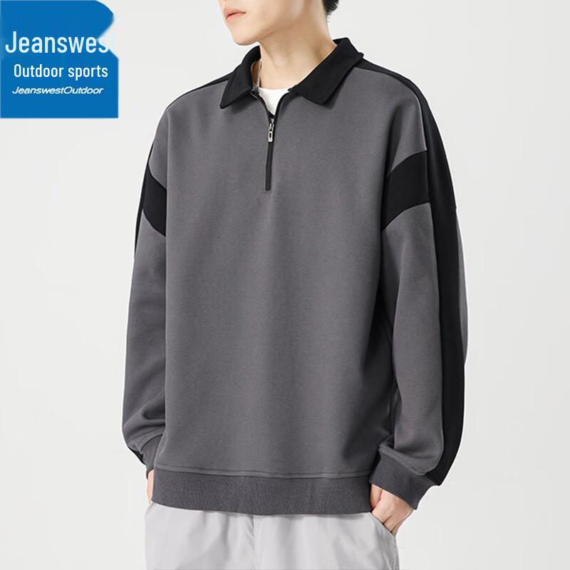 Jeanswest Herren Casual Revers Pullover Top