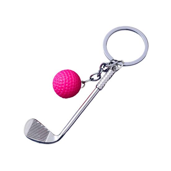 Keychain Pendant Simulated Golf Pendant Gym Keyring Sports Style Golf Club Key Holder Fitness Bag Accessories