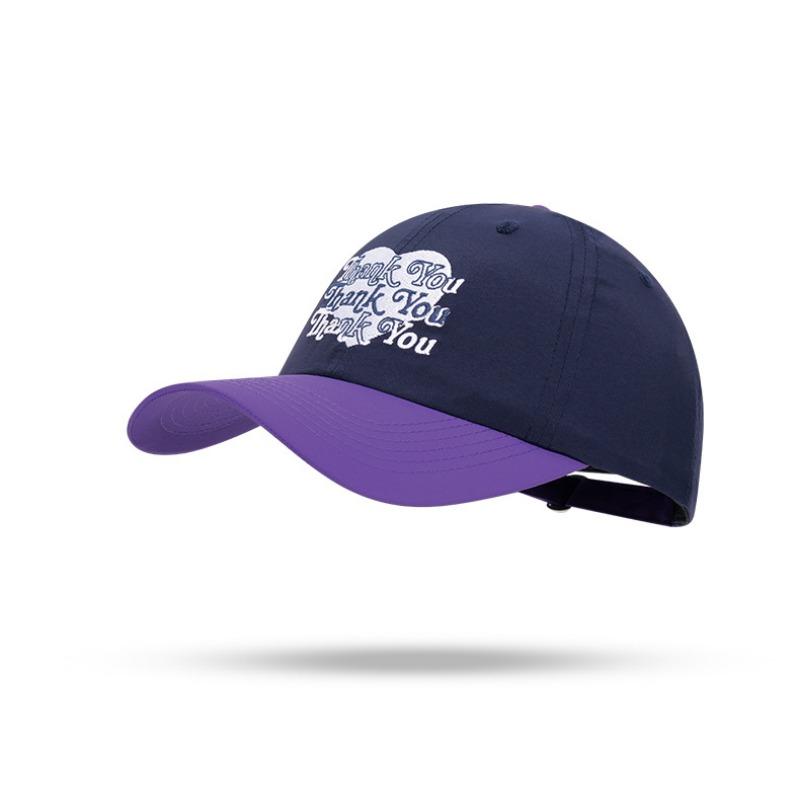 New thank you baseball hat love letter embroidery big head circumference small versatile cap