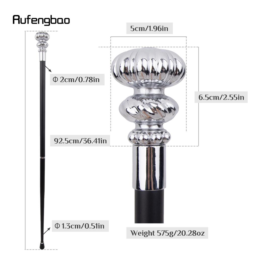 Weißer Luxus-Gehstock mit Blumen-Griff, modischer Cosplay-Gehstock, dekorativer Gehstock für Partys, eleganter Gehstock mit Kreuzknauf, 93 cm