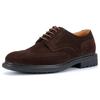 Vintage Handmade Breathable Oxford Style Comfortable Casual Wearing-Resist Suede Leather Brogues Derby Shoes for Men