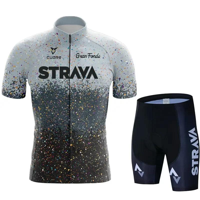 Summer Outdoor Cycling Suit Men's and Women's Short Sleeve Road Mountain Bike Transparent 2026 Summer Breathable Cycling Suit Set
