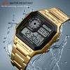   Sport Stainless Steel Men    Water-resistant Digital Backlight Man Wristwatch Male Relogio Musculino Chronograph