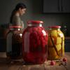 6X JAR 4L PRESERVATIONS LIQUEURS + LID fi100