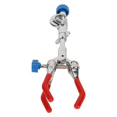 Three-jaw Clamp, Pressure-adjustable Stainless Steel Laboratory Clamp, Suitable for Scientific Experiments, Lab Stands, and Clips.